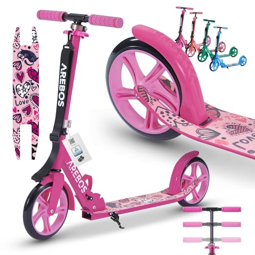 Arebos Trottinette Roues XXL Pliable